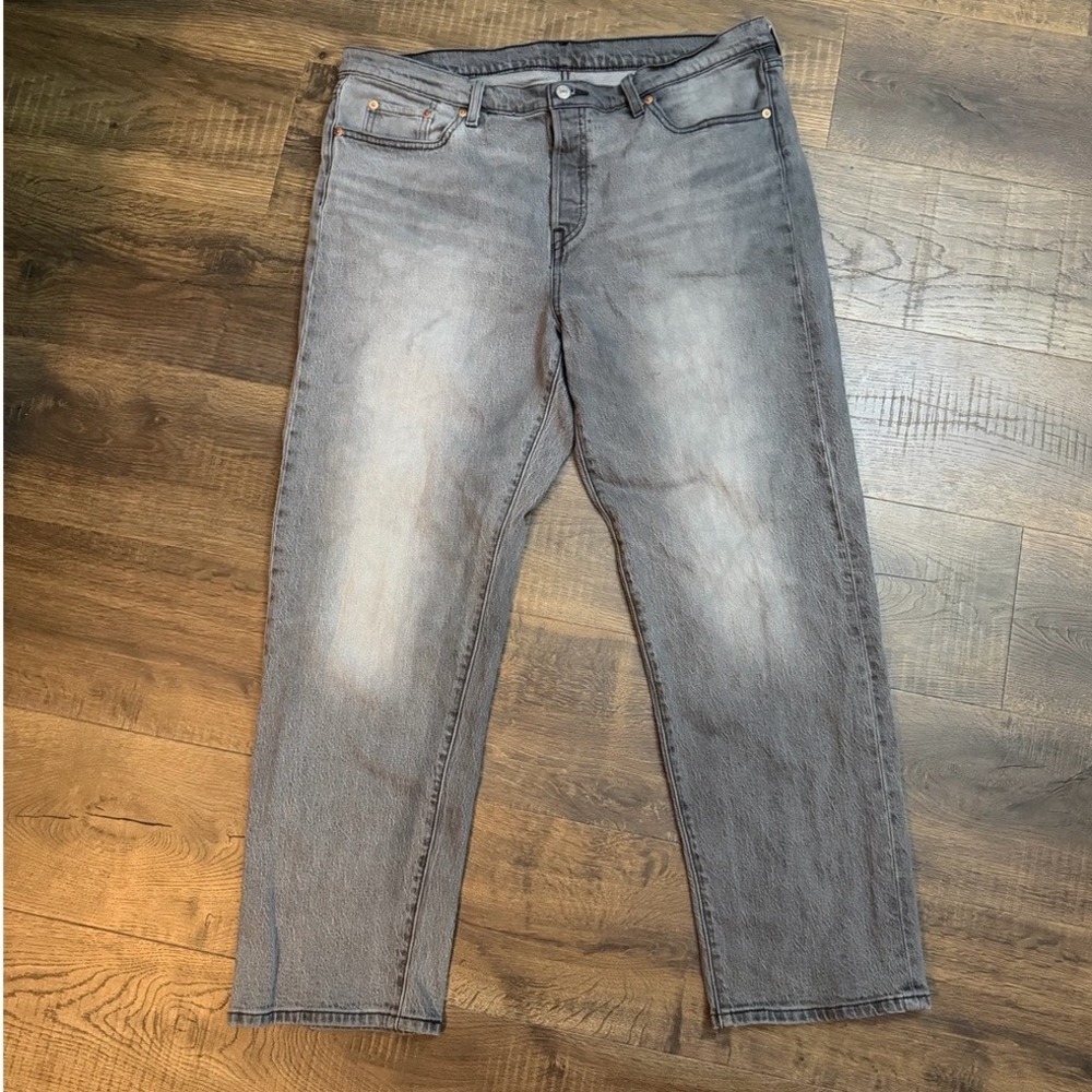 Levi's 501 Womens 16W Porcini Haze Gray High Rise Straight Jeans 30 Y2K Style